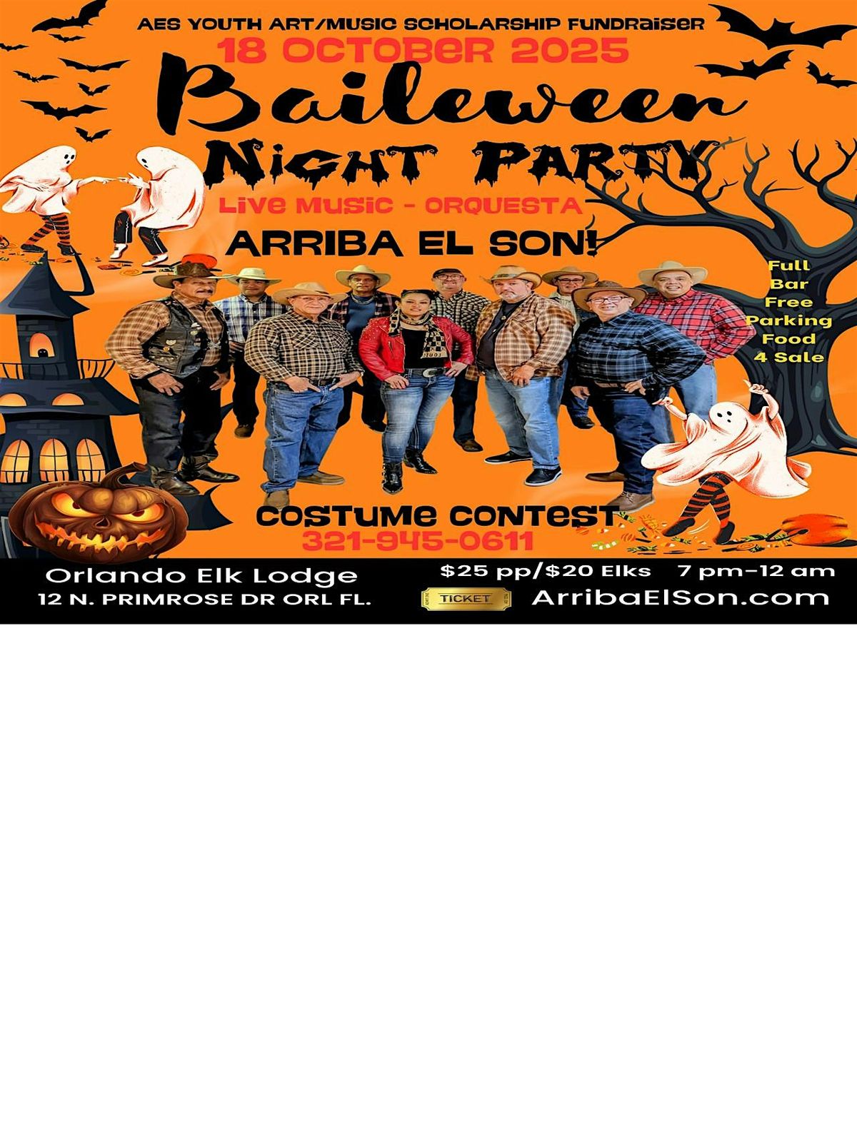 Baileween on Halloween  - Costume Contest - Salsa y Mas de 7 pm - Midnight
