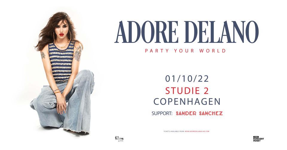 Adore Delano (support: Sander Sanchez) - l\u00f8rdag 1. oktober - Studie 2