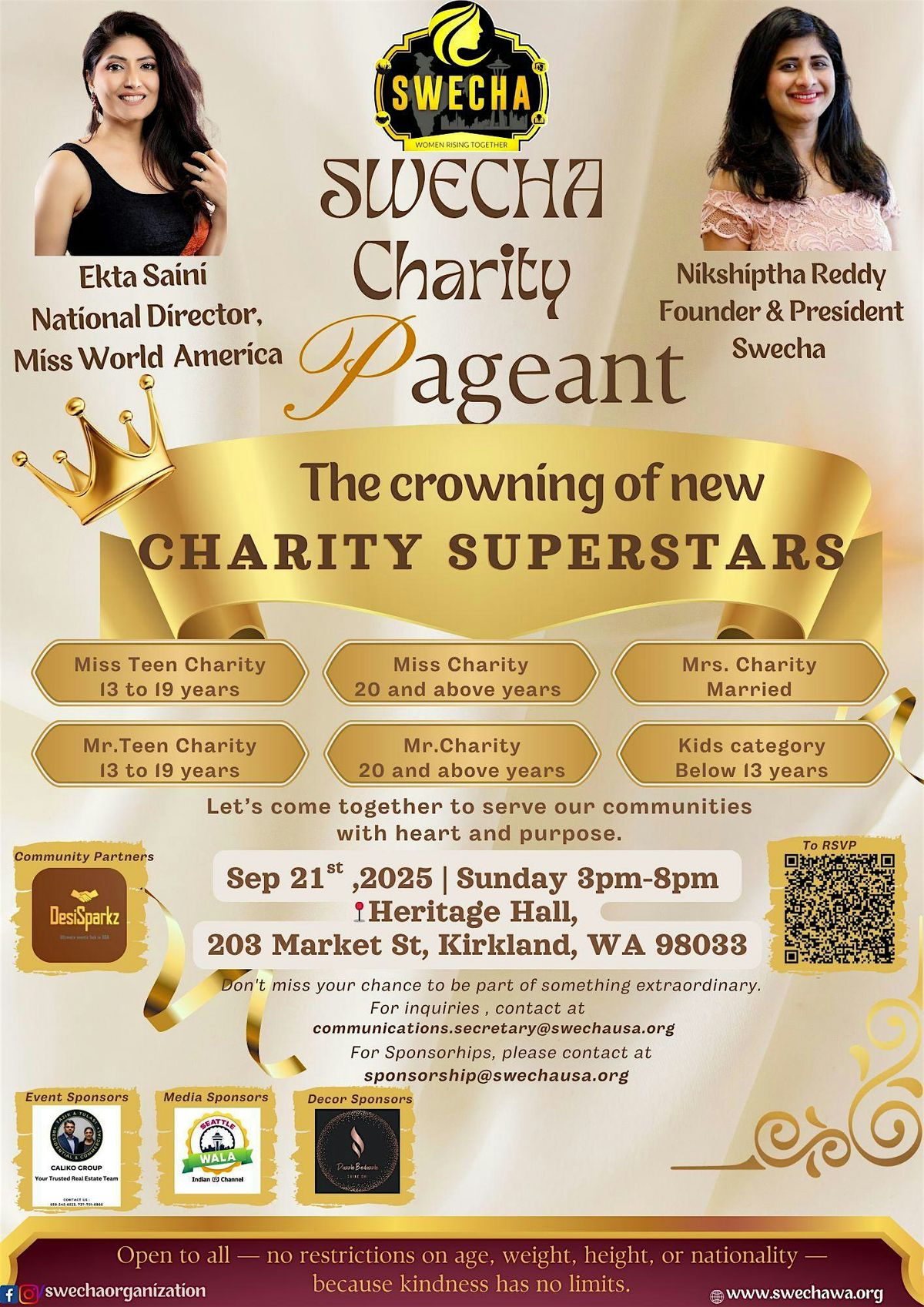 Swecha Charity Pageant