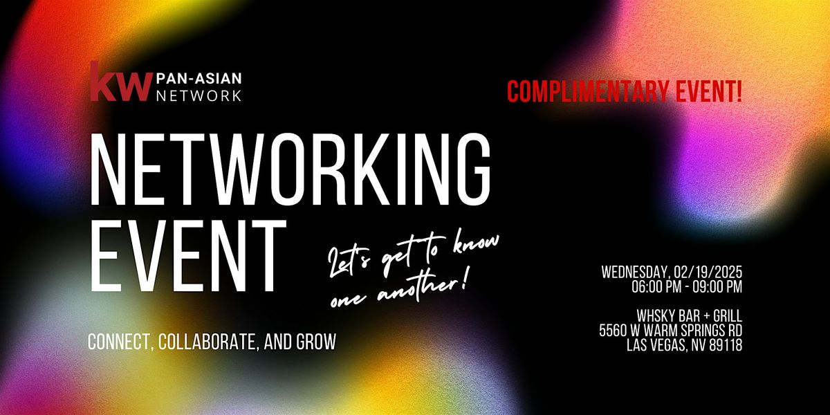 KW Pan-Asian FR25 Mixer: Connect, Collaborate & Grow (Complimentary Event)