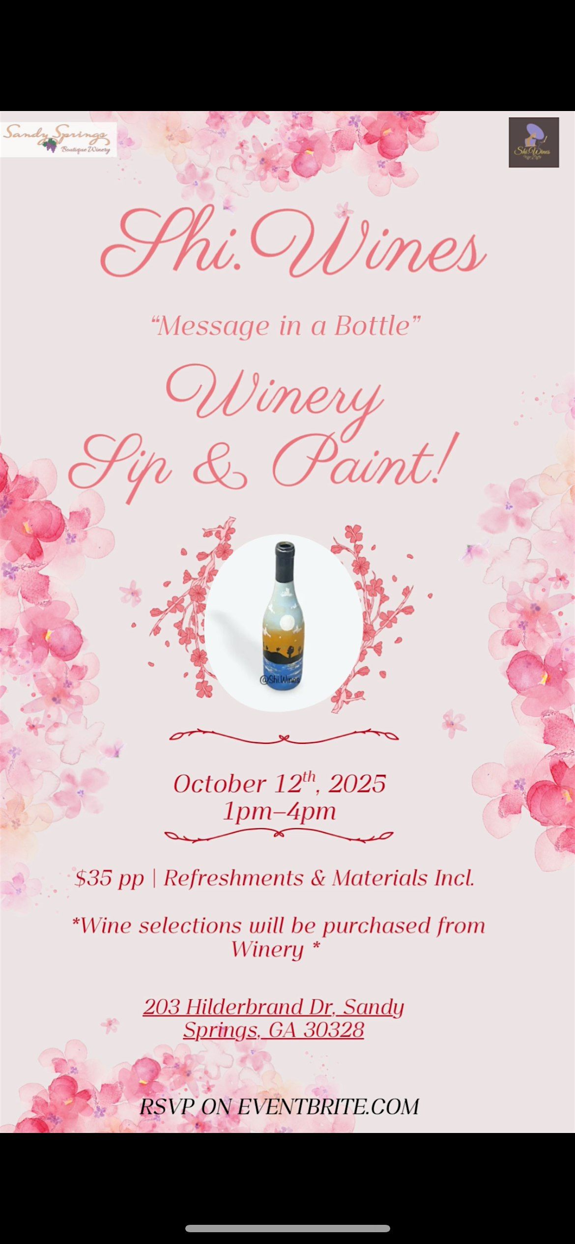 Shi.Wines Winery Sip & Paint ! (ATL)
