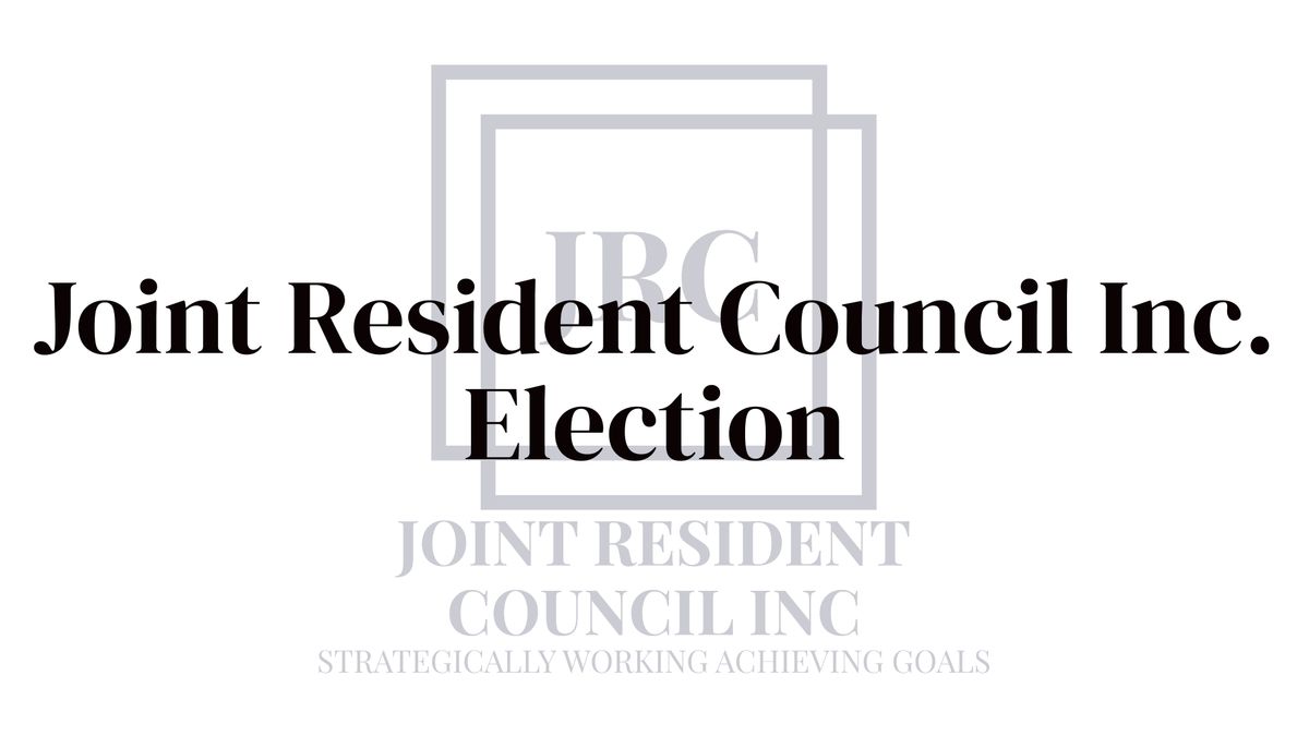 Joint Resident Council Inc Election