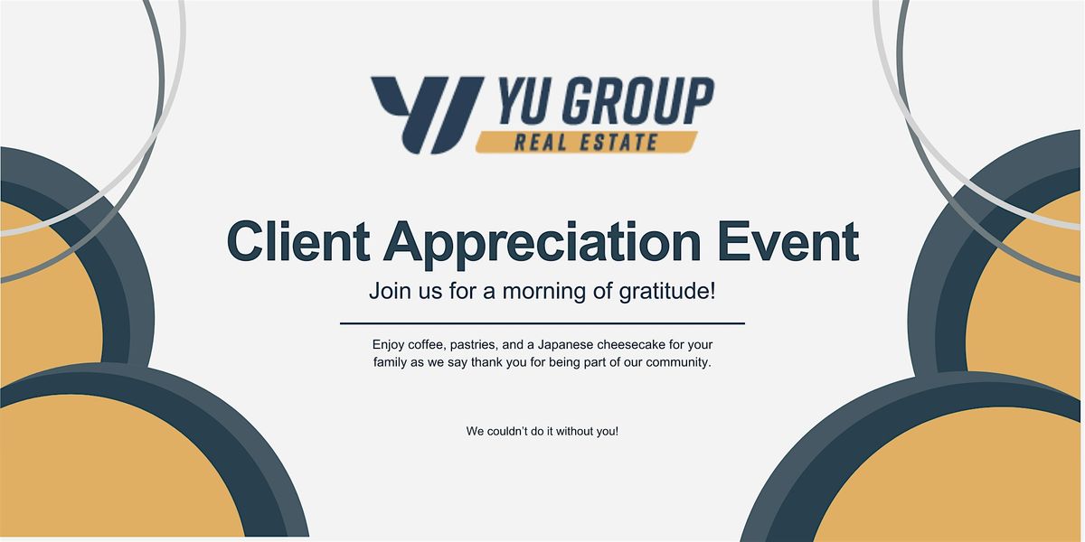 Yu Group Thanksgiving Client Appreciation