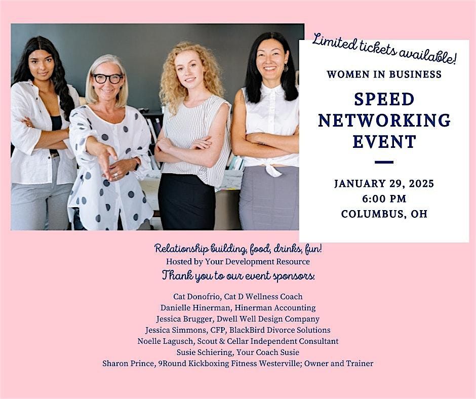 Women in Business Speed Networking Event