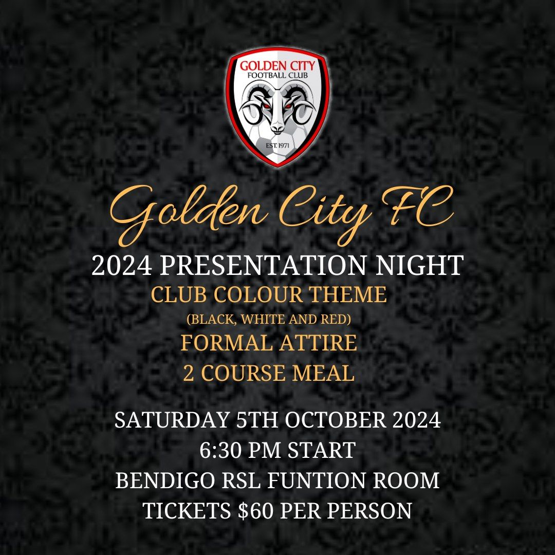 Golden City FC Presentation Night 2024