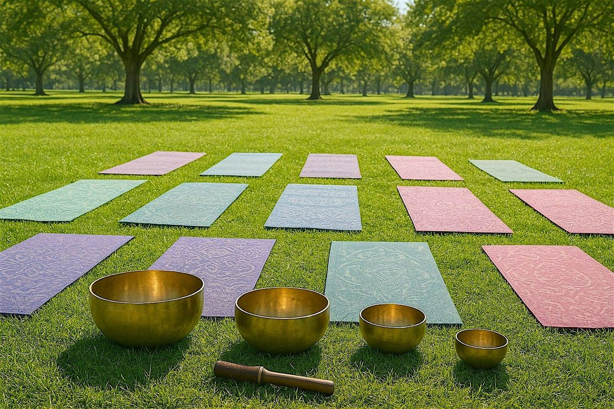 Yoga & Singing Bowls At The Park