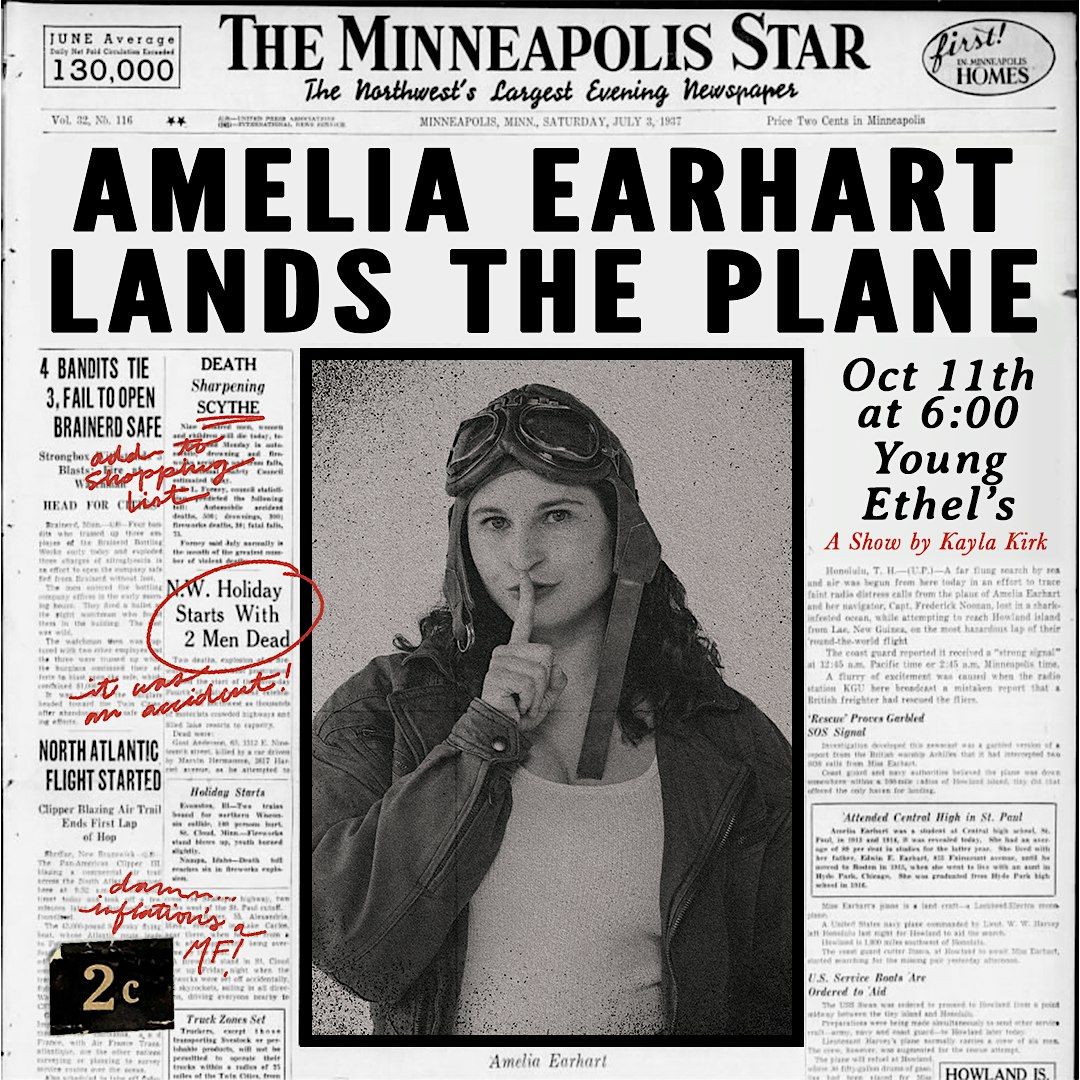 Amelia Earhart Lands the Plane