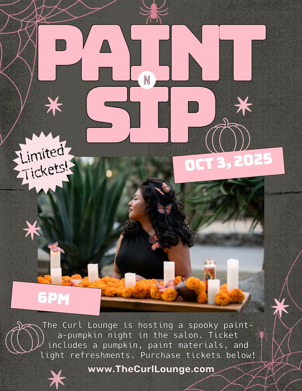 Spooky Paint & Sip With The Curl Lounge Sacramento \u2728