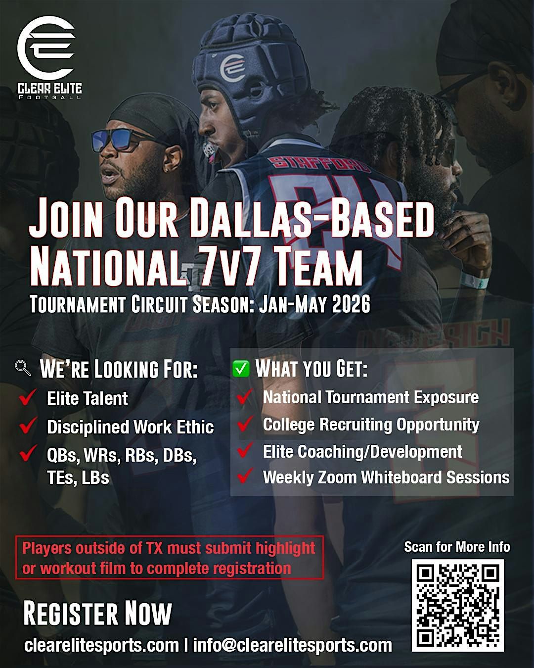 Clear Elite 7v7 Football Showcase (Tryout) | 14U-15U