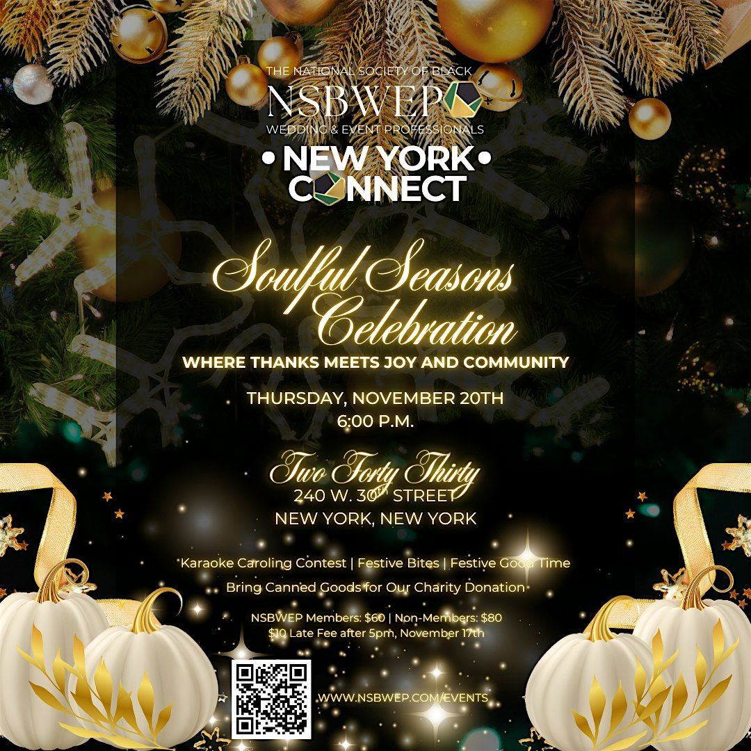 NEW YORK TRI-STATE |Soulful Seasons Celebration