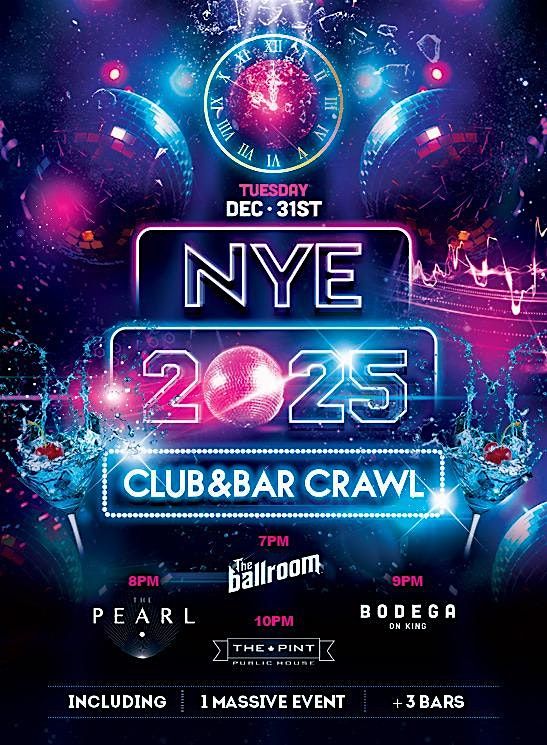 NYE 2025 Club & Bar Crawl