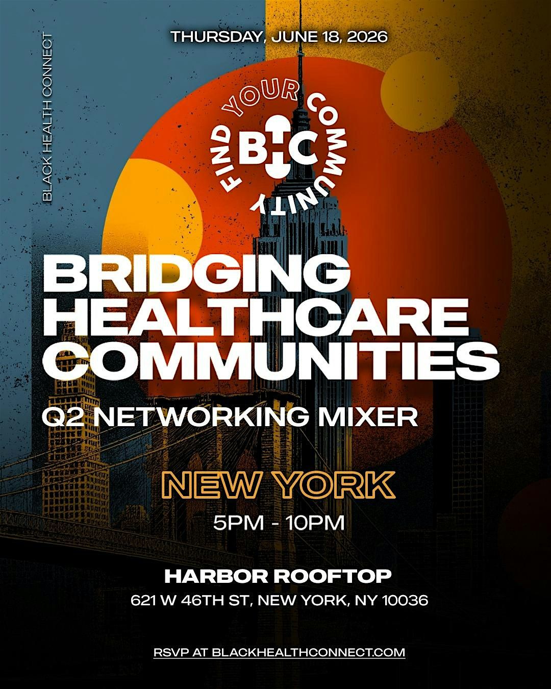 Black Health Connect | Bridging Healthcare Communities: NYC - Q2 Mixer