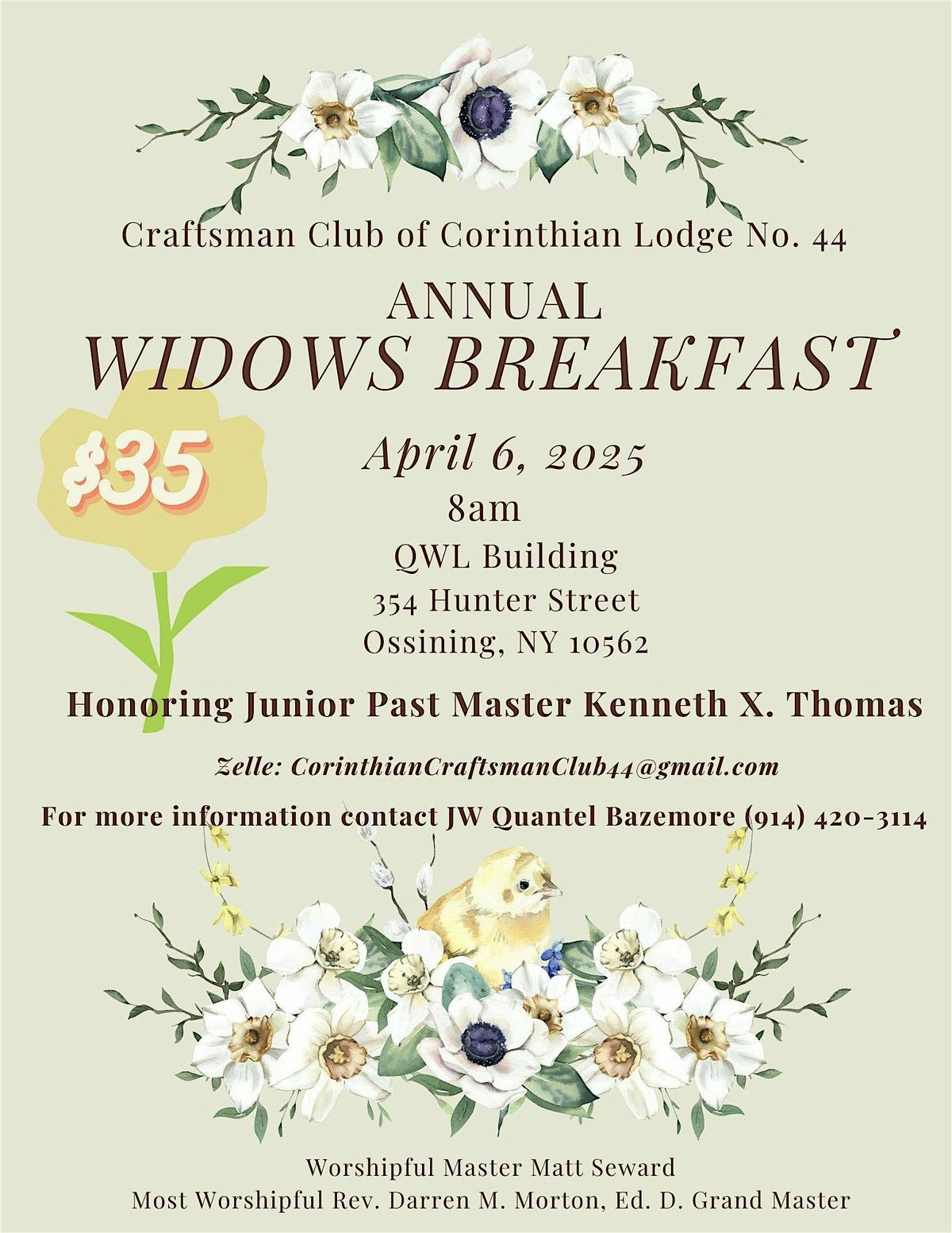 Annual Widows Breakfast