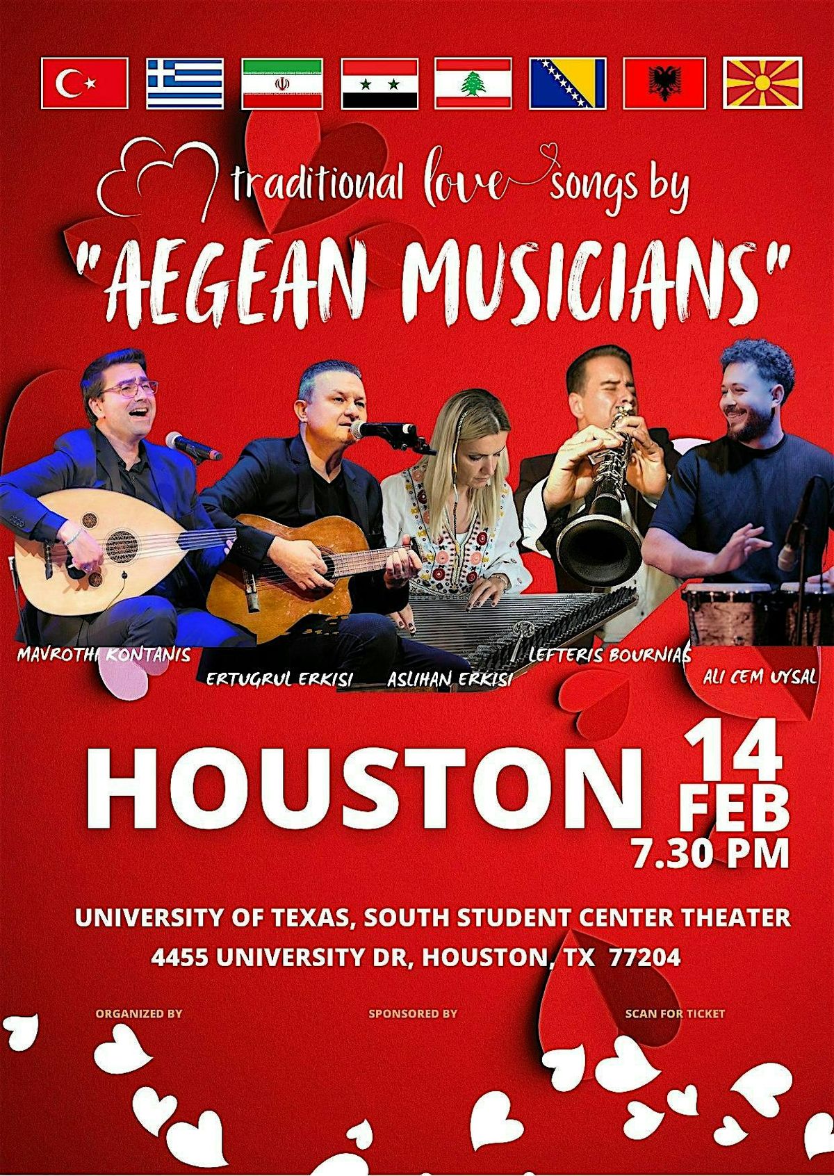 HOUSTON \/ Turkish,Arabic, Persian,Greek.. Love  Songs by AEGEAN MUSICIANS