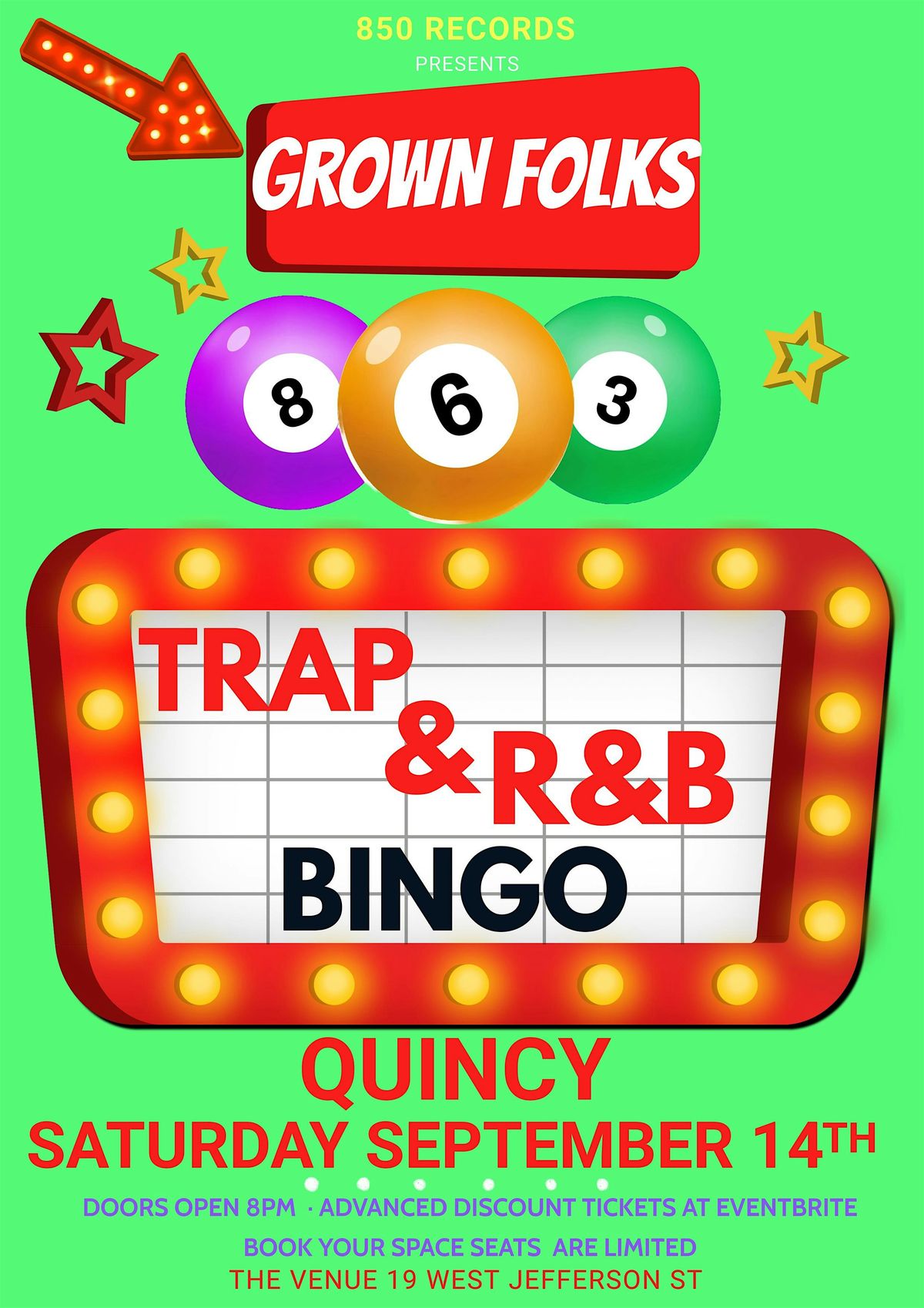 TRAP & R&B BINGO QUINCY VALENTINE'S WEEKEND EDITION