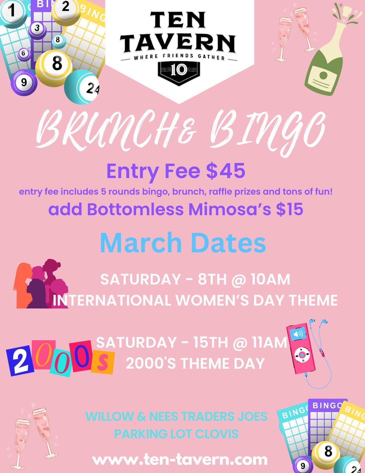 2000s Theme Bingo Brunch