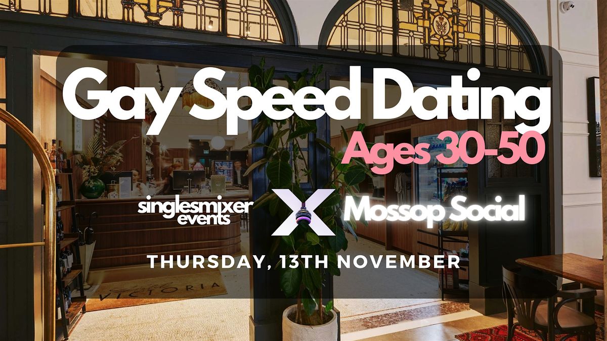 Toronto | Gay Speed Dating | Ages 30\u201350