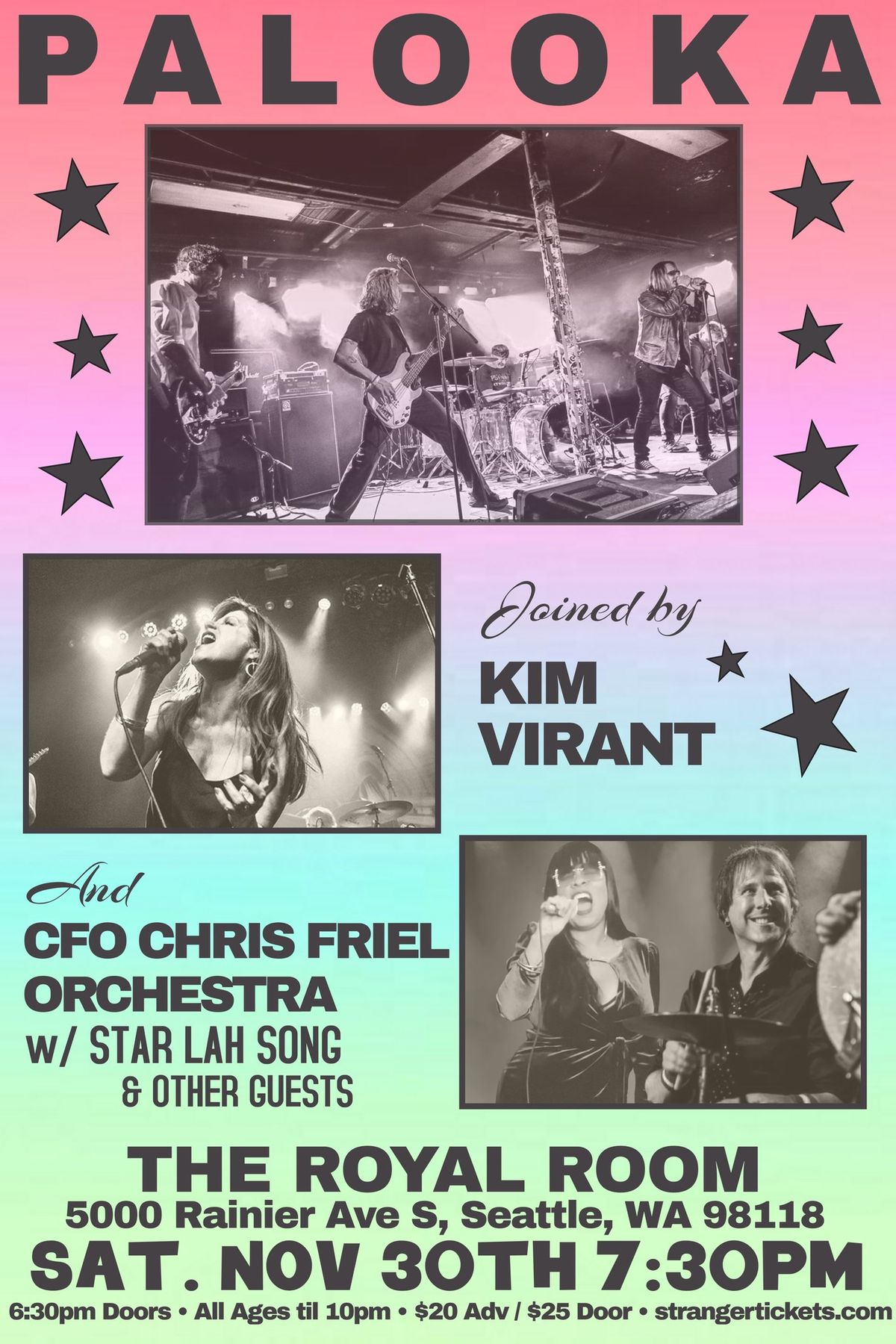 PALOOKA, Kim Virant, and CFO Chris Friel Orchestra w\/ Star Lah Song & Other Guests