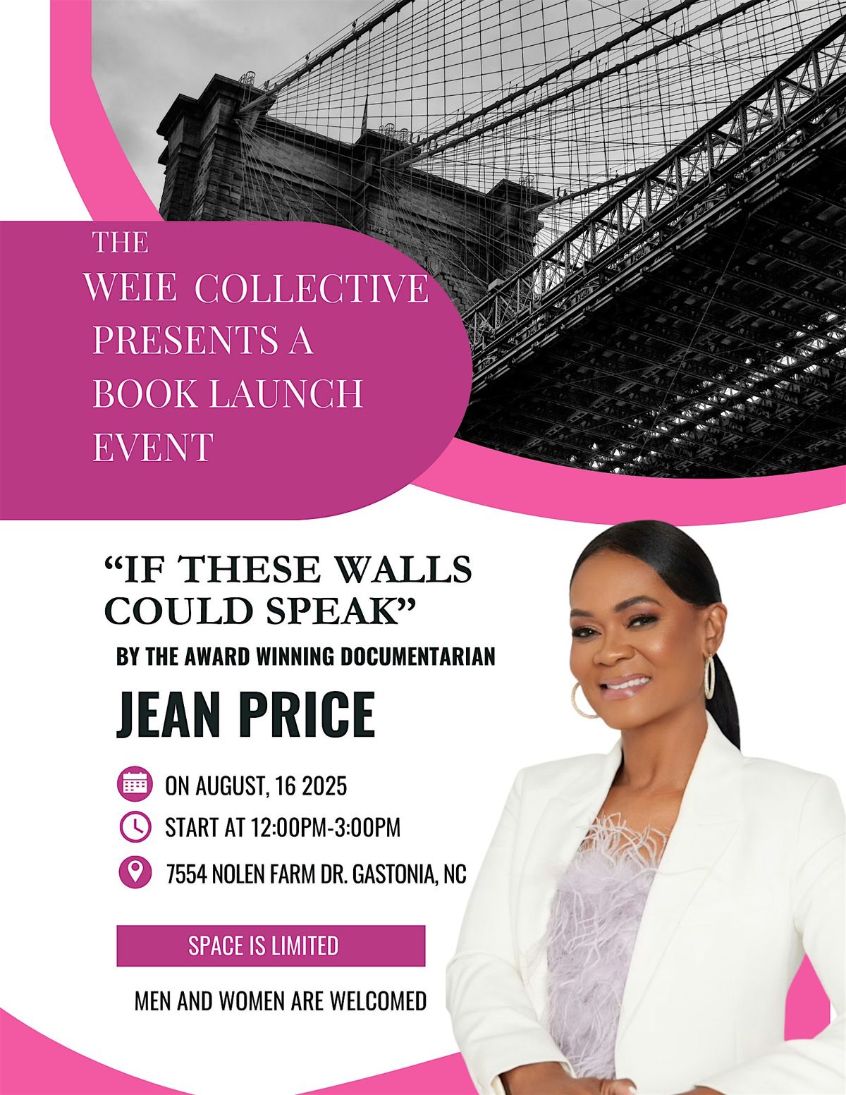 WEIE Collective presents: Jean Price Book Launch
