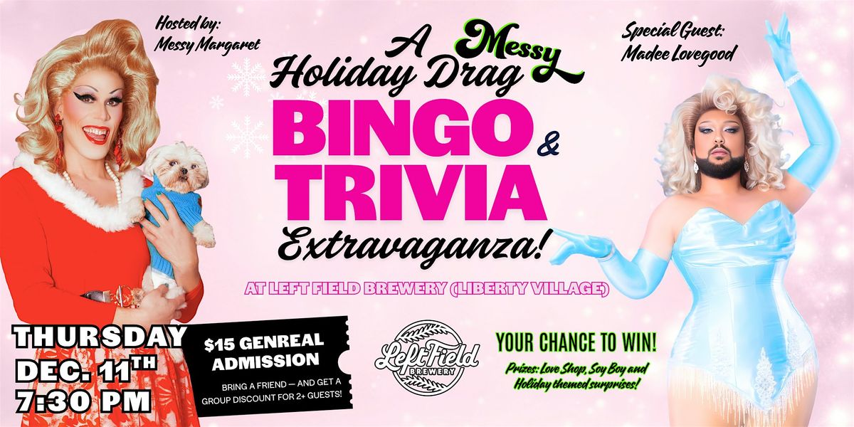 A Holiday Drag Bingo and Trivia