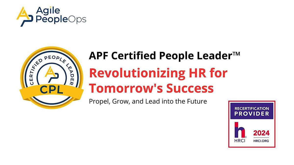 APF Certified People Leader\u2122 (APF CPL\u2122) Jan 7-8, 2025