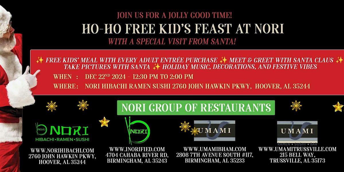 Ho-Ho Free Kid\u2019s Feast