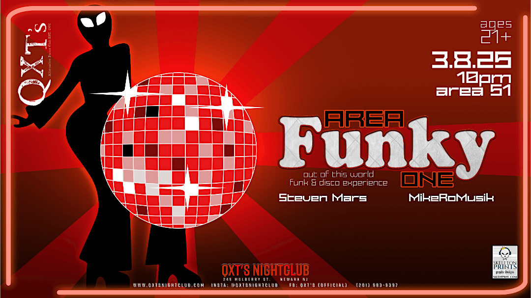 Area FUNKY One ... an out of this world funk & disco experience