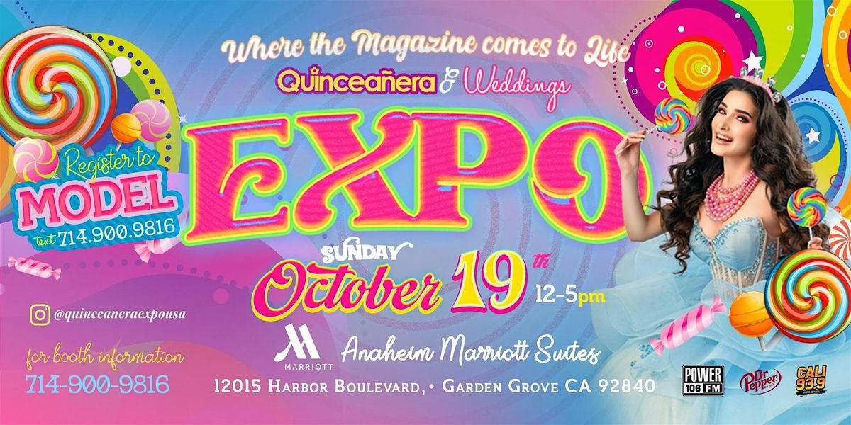 Quinceanera Expo USA October 19th 2025 Anaheim Marriott Suites