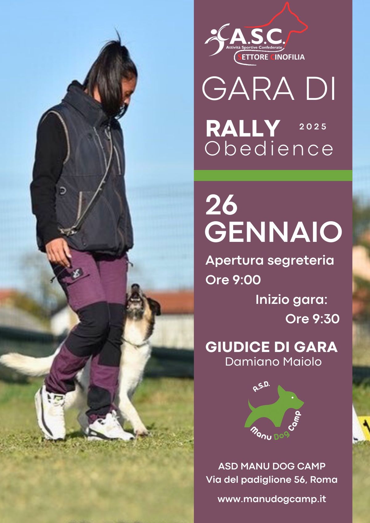 Gara rally obedience Asc