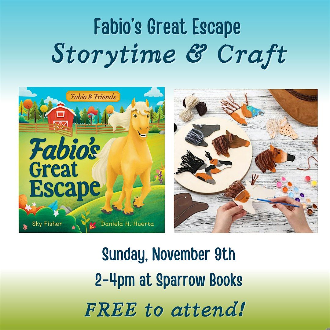 Kids Storytime & Craft With Local Author Sky Fisher!