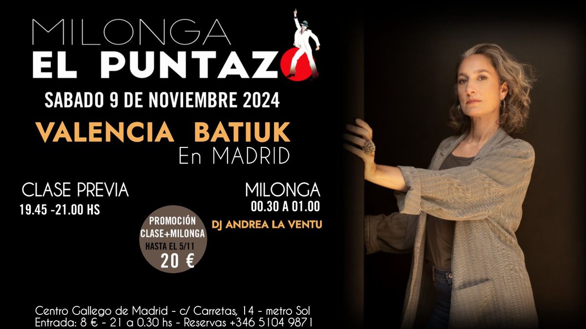 Milonga EL PUNTAZO - 01\/11 - Clase con Valencia Batiuk