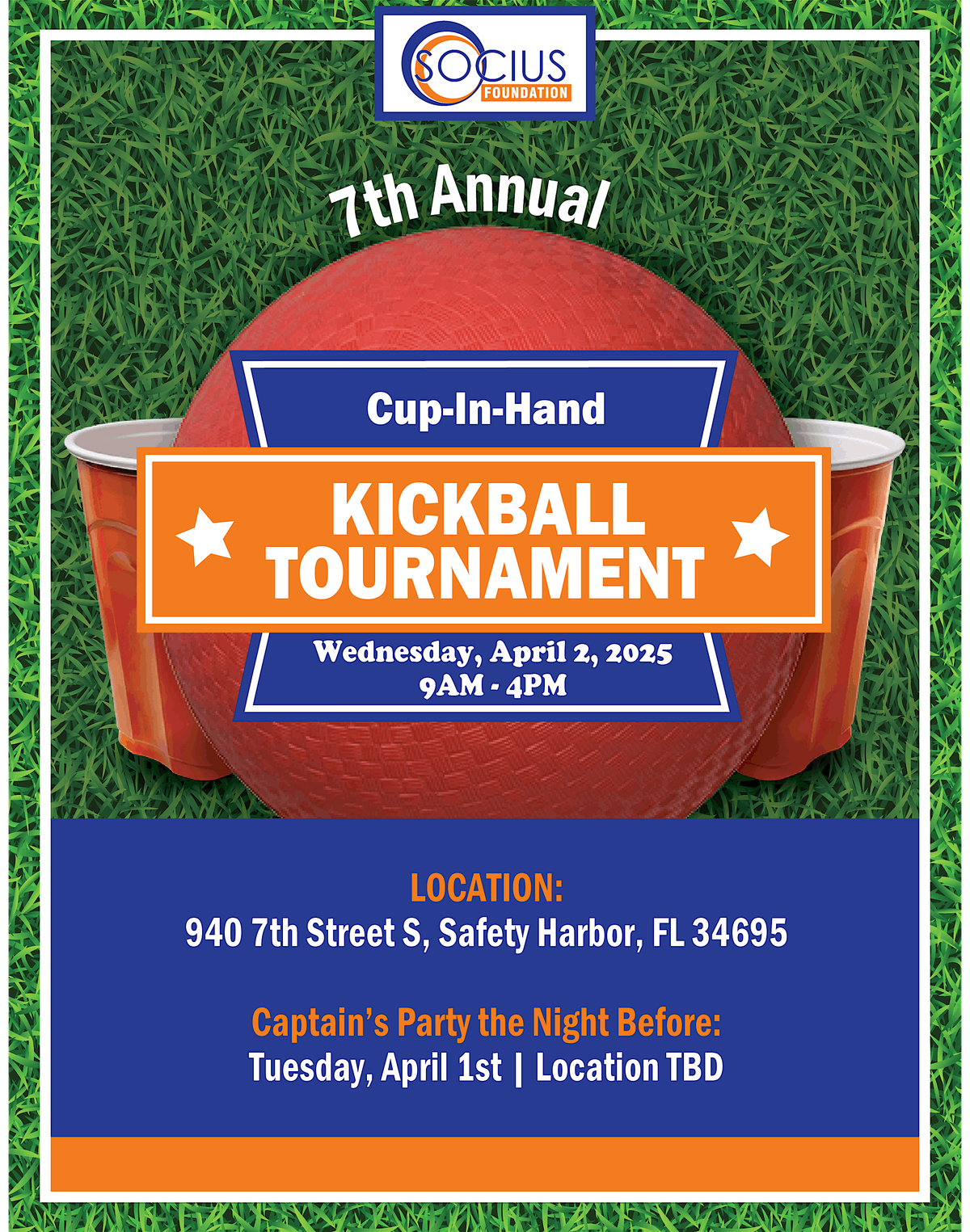 Socius 7th Annual Cup-in-Hand Kickball Tournament