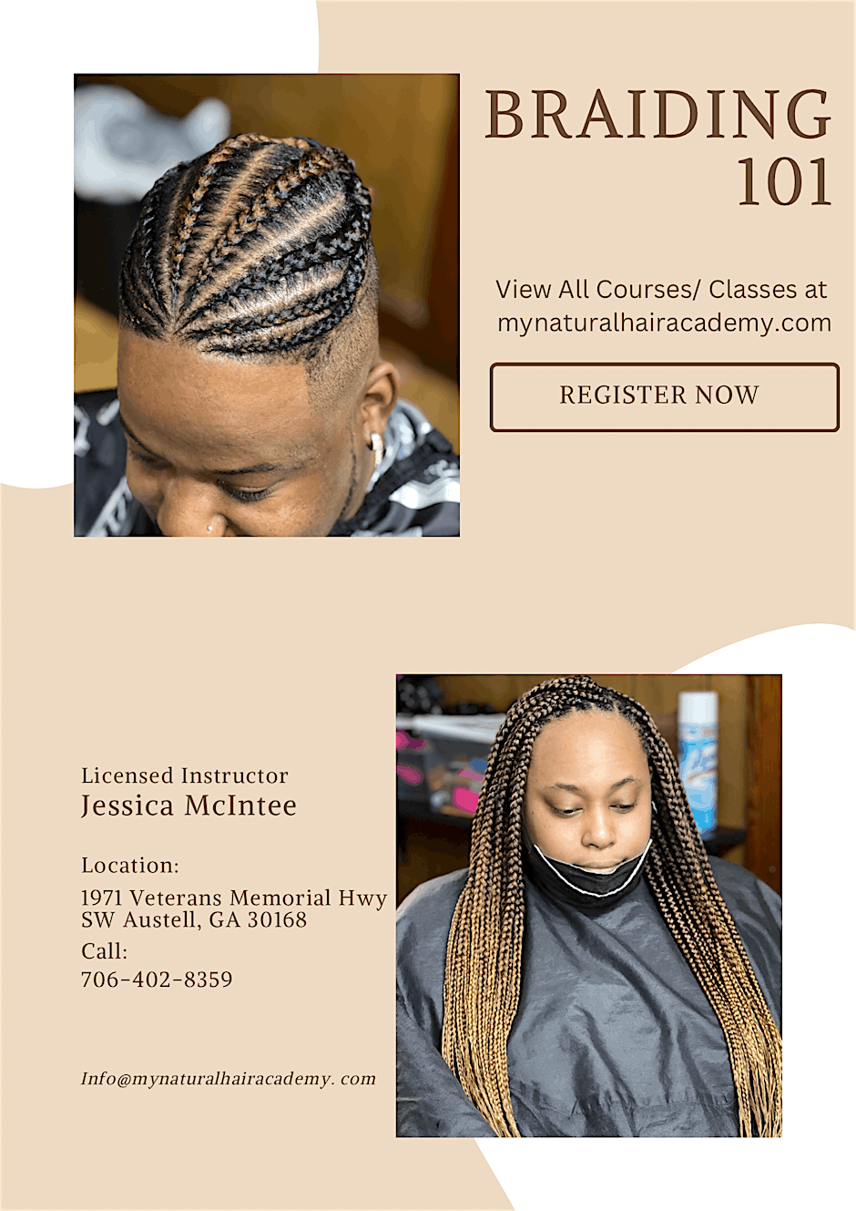 Braiding 101 (Beginner Friendly) (Taught By Licensed Instructor)