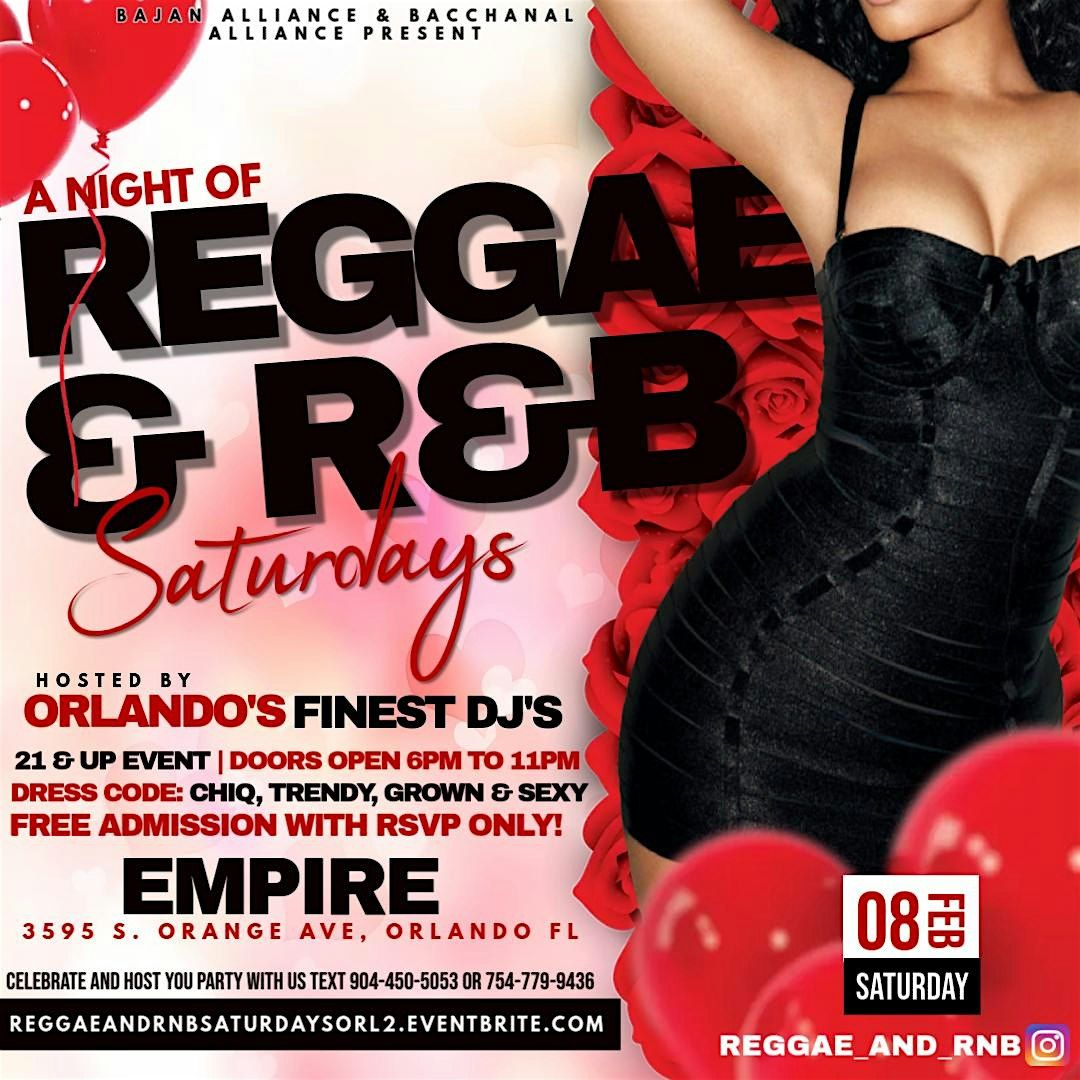 REGGAE AND RNB SATURDAYS ORLANDO