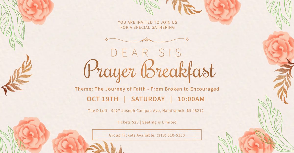 Dear Sis Prayer Breakfast