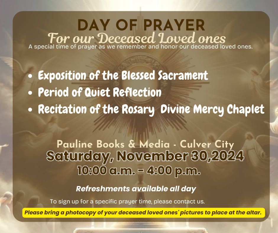 Day of Prayer for our Deceased Loved Ones