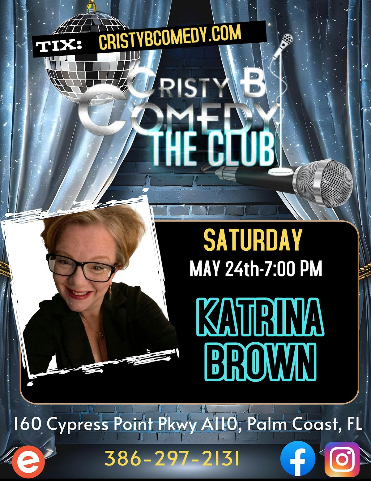 Saturday night Comedy with KATRINA BROWN