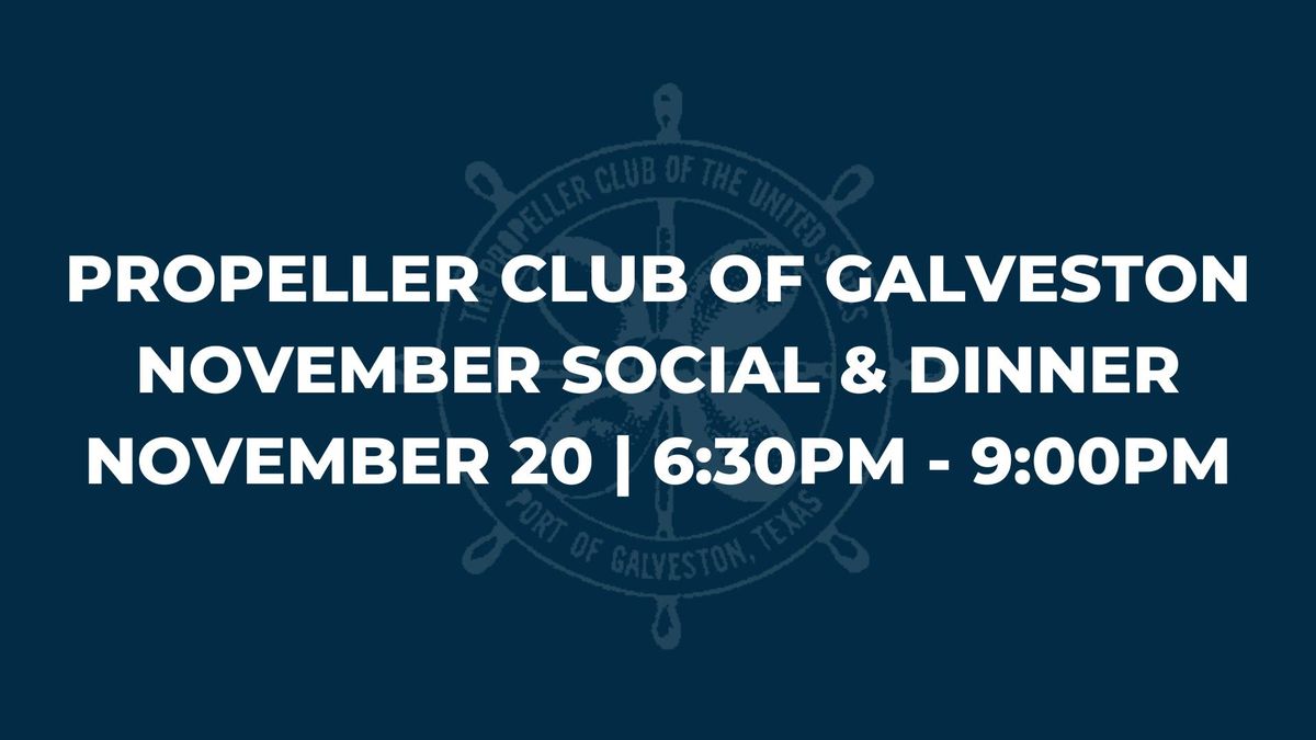 November Social Dinner