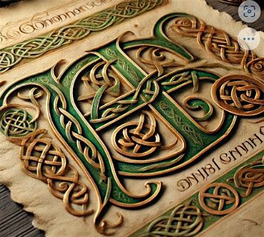 St Patricks Day - Celtic calligraphy class & shamrock art workshop