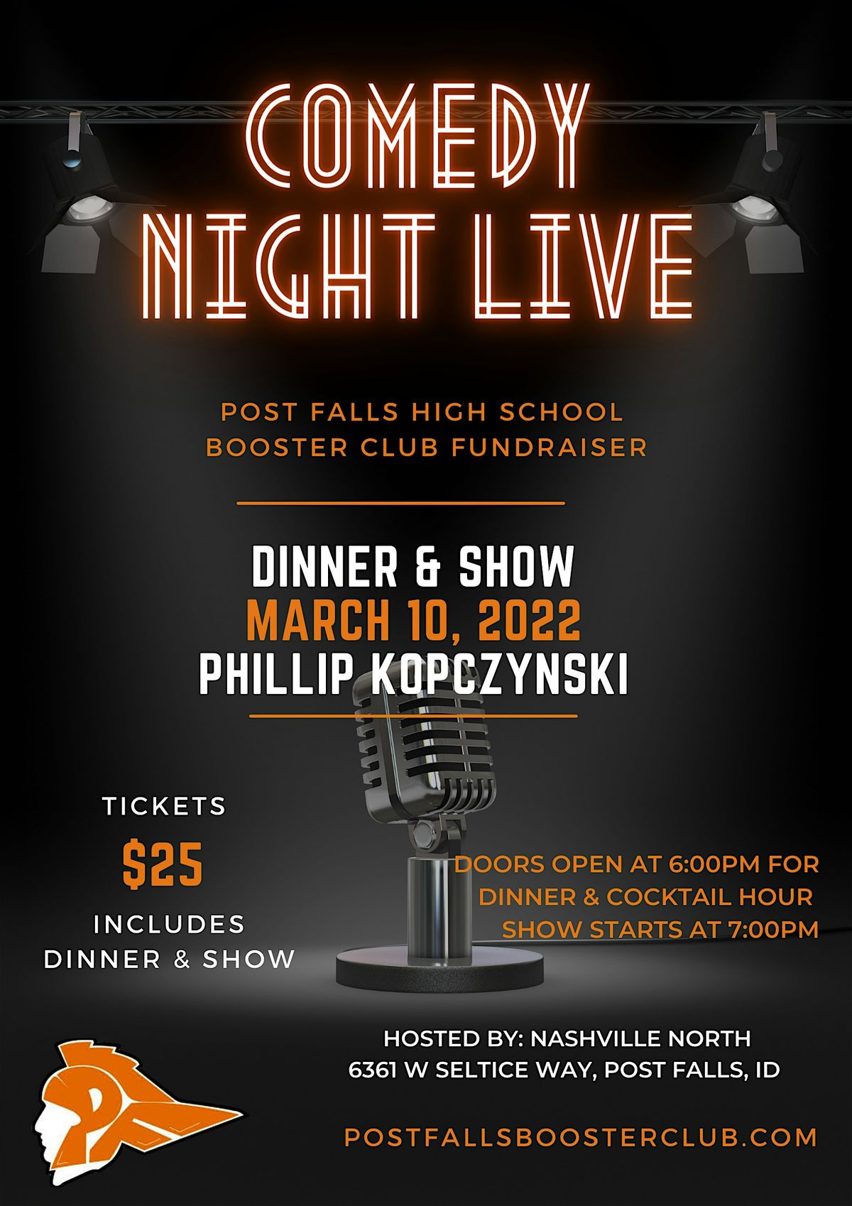 2025 Post Falls High School Booster Club Comedy Night