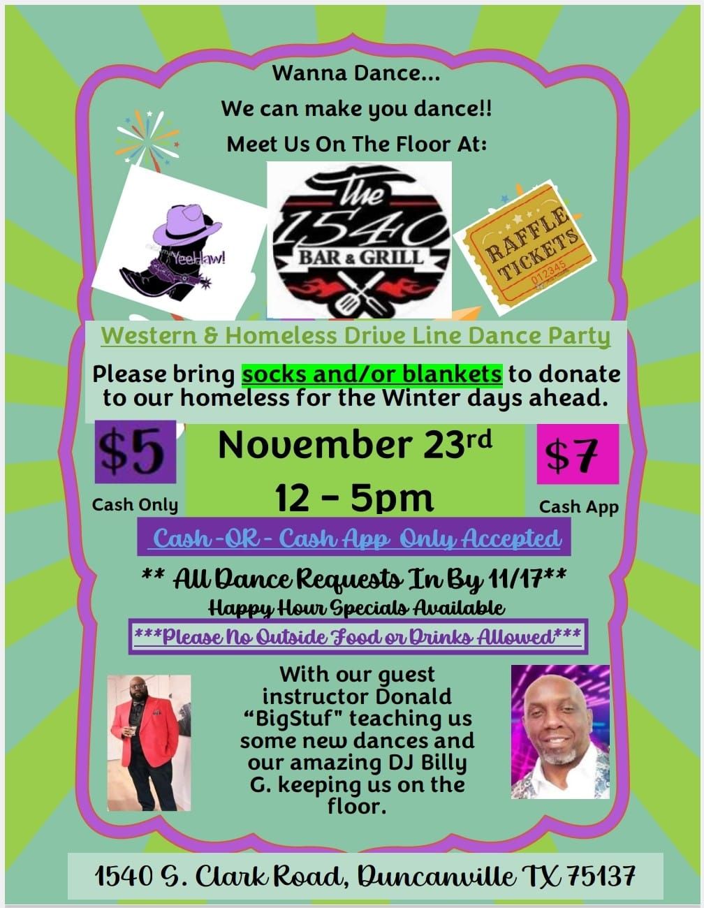 November Western & Homeless Drive Line Dance Day Party