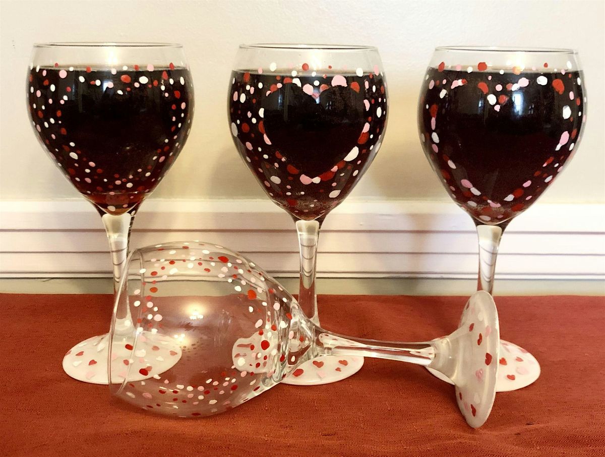 February Wine Glass Paint and Sip at Broken Creek Vineyard