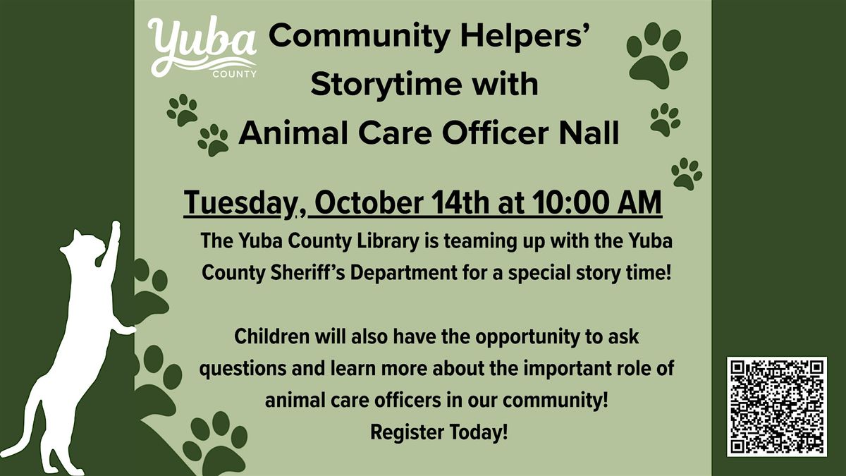 Community Helpers' Story Time with Animal Care Officer Nall