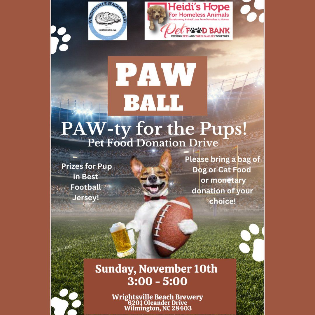 PAW BALL - Pet Food Donation Drive 