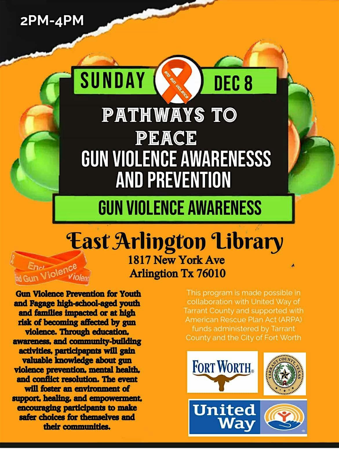 Pathways to peace: Gun Violence Awareness & Prevention Social & Emotional