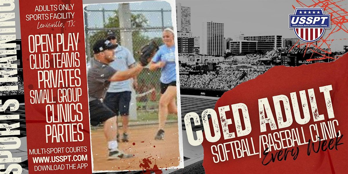 Adult Coed Indoor Softball Clinic North Texas