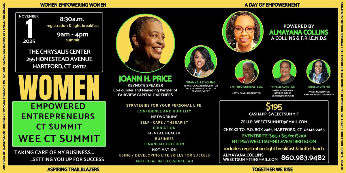 Women Empowered Entrepreneurs CT Summit | WEE CT SUMMIT