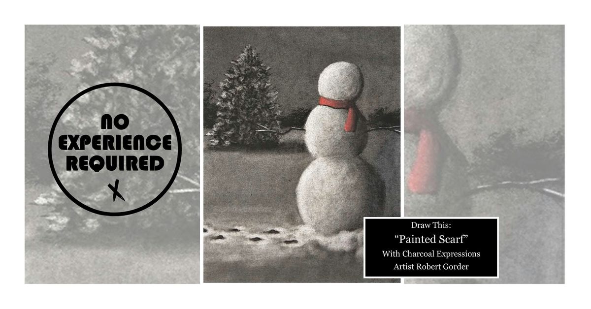 Fundraiser - Charcoal Drawing Event "Painted Scarf" in Stevens Point