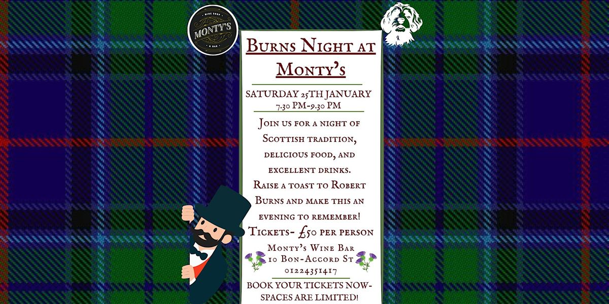 Burn's Night at Monty's