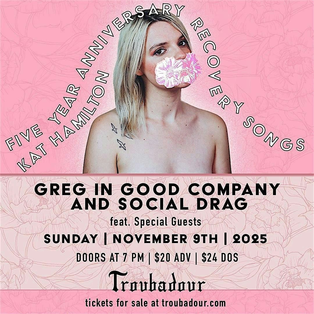Kat Hamilton at The Troubadour with Greg in Good Company + Social Drag
